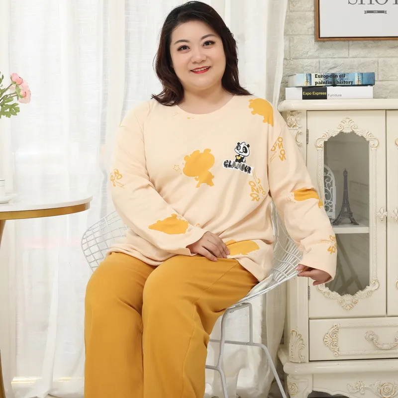 Winter Cute Bear Cartoon pajamas sets women sleepwear cozy fashion 100% cotton pyjamas women large size 130KG 83316
Winter Cute Bear Cartoon pajamas sets women sleepwear cozy fashion 100% cotton pyjamas women large size 130KG 83316