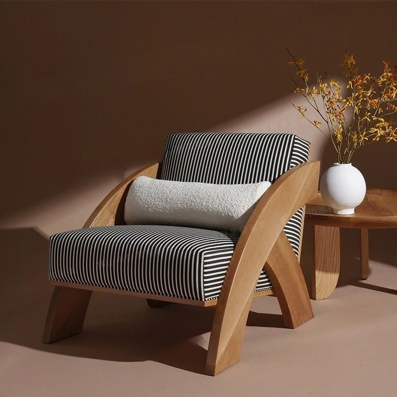 Solid wood sofa chair designer single sofa medieval solid wood chair soft bag is simple
Solid wood sofa chair designer single sofa medieval solid wood chair soft bag is simple