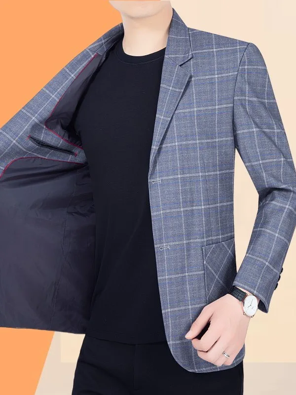 Men's Casual Checkered Suit Jacket Anti-Wrinkle Easy Care Spring Autumn Fashion Urban Style Breathable Long Sleeve Business C...
Men's Casual Checkered Suit Jacket Anti-Wrinkle Easy Care Spring Autumn Fashion Urban Style Breathable Long Sleeve Business C...
