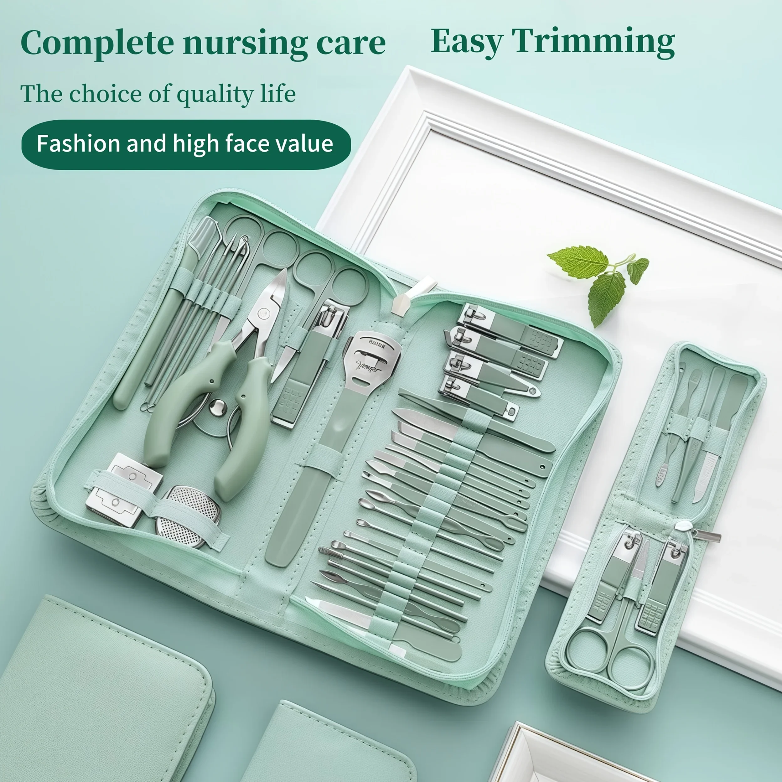 35pcs Stainless Steel Multifunctional Manicure Tools Set with Travel Includes Nail Clippers, Pedicure Tools, Eyebrow Tools Gifts
35pcs Stainless Steel Multifunctional Manicure Tools Set with Travel Includes Nail Clippers, Pedicure Tools, Eyebrow Tools Gifts