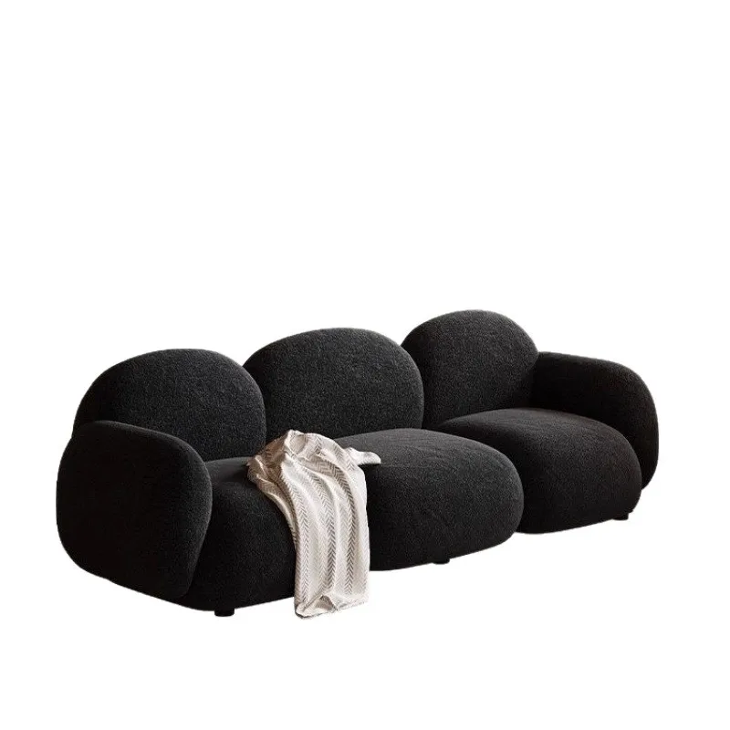 Double sofa Living room Cream wind, lamb wool sofa Reception room, rental room Apartment sofa
Double sofa Living room Cream wind, lamb wool sofa Reception room, rental room Apartment sofa