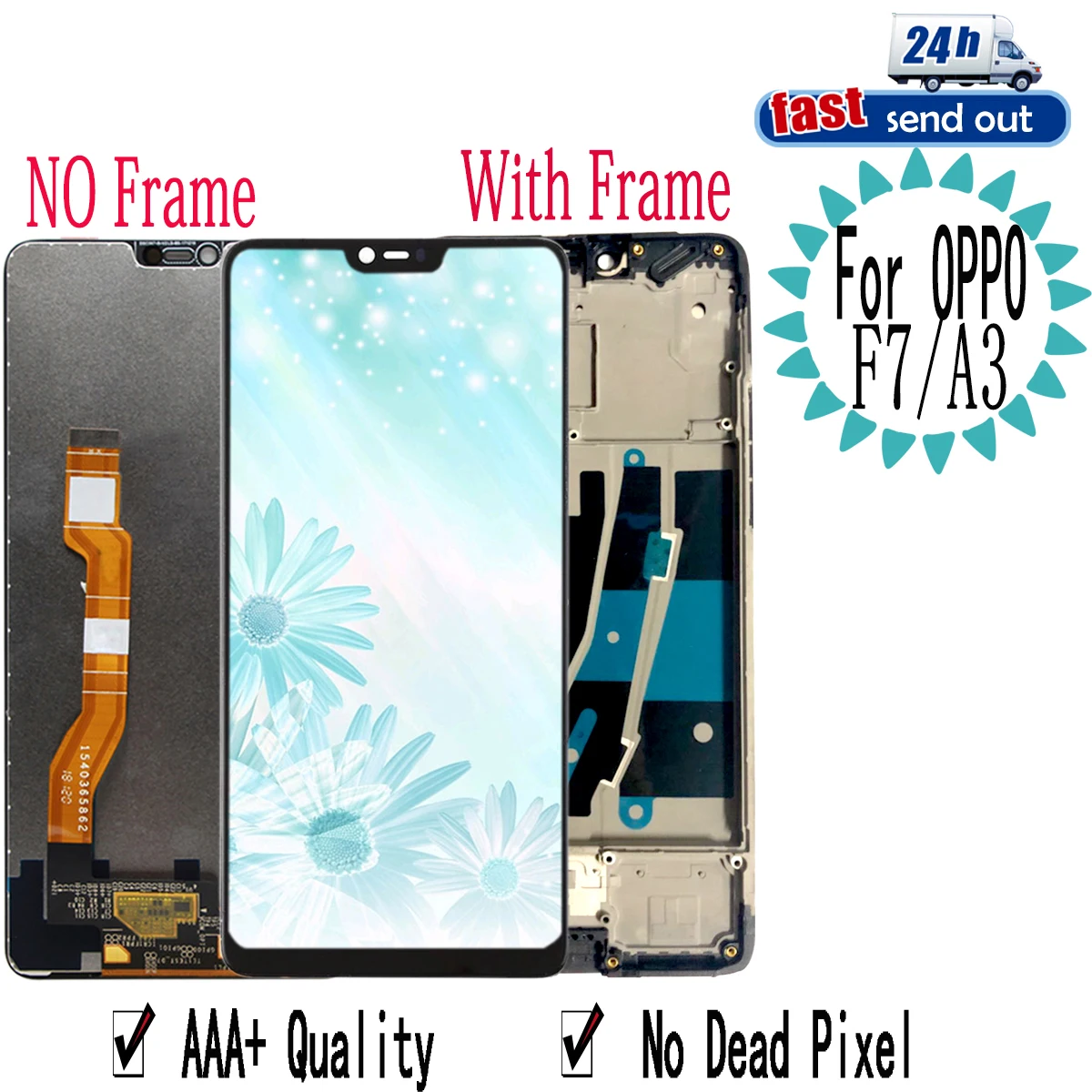 6.23" F7 LCD For OPPO A3 LCD Display CPH1819 CPH1821 Touch Screen Digitizer Assembly Replacement with Frame For OPPO F7
6.23" F7 LCD For OPPO A3 LCD Display CPH1819 CPH1821 Touch Screen Digitizer Assembly Replacement with Frame For OPPO F7
