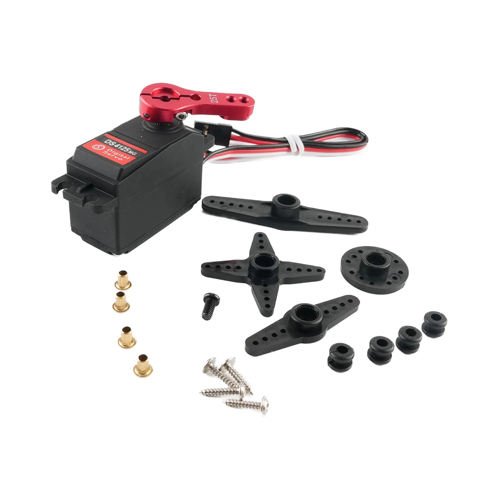Цифровой сервопривод Dsservo DS4125MG 25KG 7.4V с металлическим редуктором, низкопрофильный, с двойным подшипником, для радиоуправляемых моделей 1/10, 1/8, гоночных и внедорожных автомобилей
Цифровой сервопривод Dsservo DS4125MG 25KG 7.4V с металлическим редуктором, низкопрофильный, с двойным подшипником, для радиоуправляемых моделей 1/10, 1/8, гоночных и внедорожных автомобилей