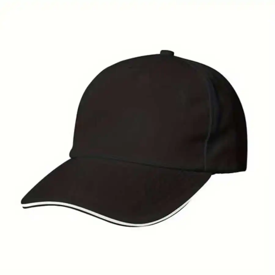 Mens Black Baseball Cap With White Trim - Lightweight Structured Hat For Casual Sport Gym Running
Mens Black Baseball Cap With White Trim - Lightweight Structured Hat For Casual Sport Gym Running