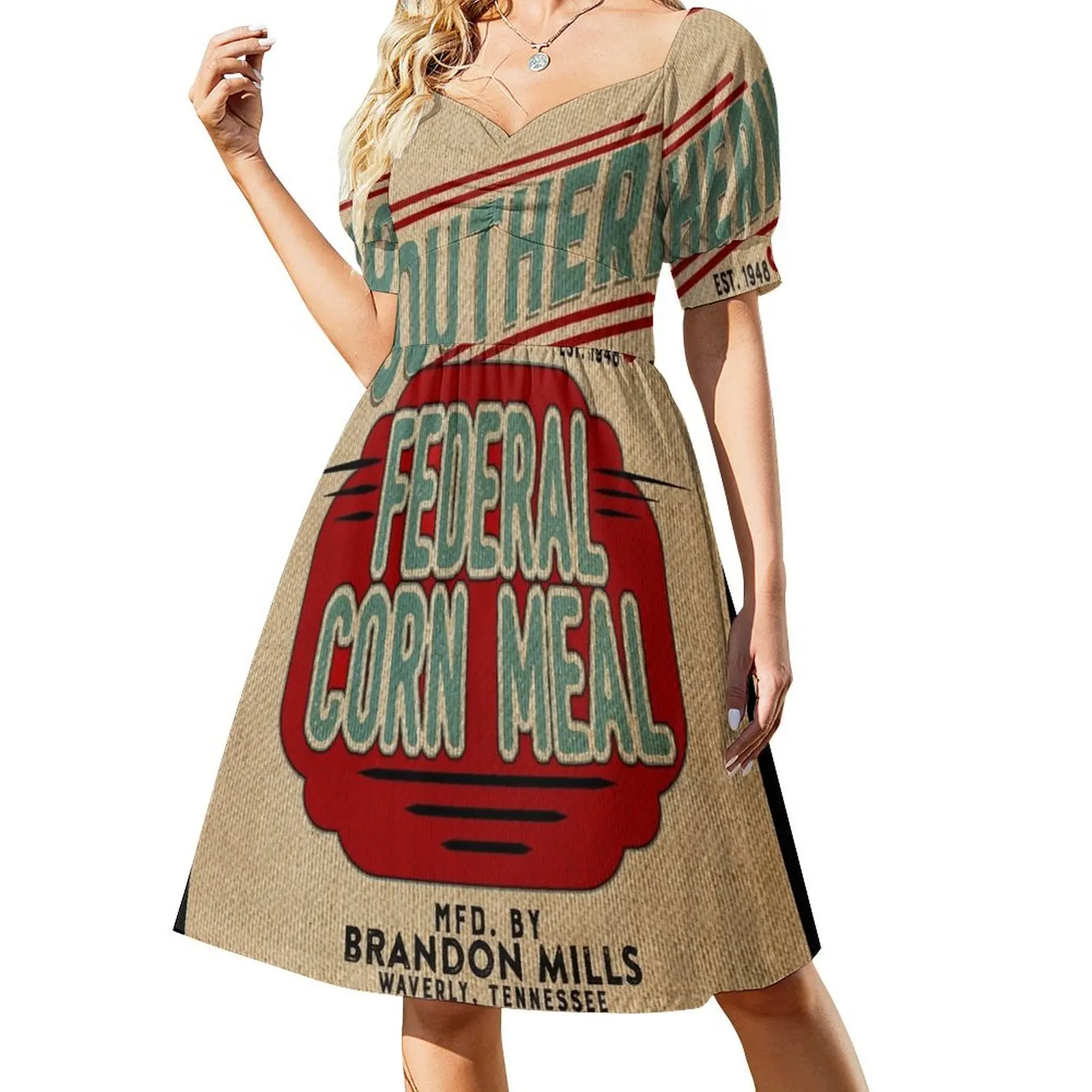 Burlap Grain Sack / Feed Sack / Vintage Style Graphics Short Sleeved Dress dress for women summer Clothing female Dress
Burlap Grain Sack / Feed Sack / Vintage Style Graphics Short Sleeved Dress dress for women summer Clothing female Dress