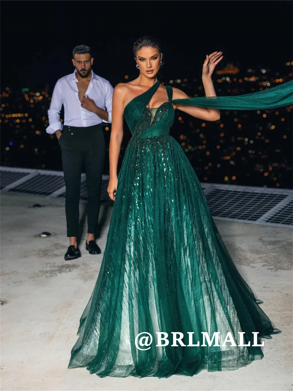 BRLMALL Peacock A line Long Evening Dresses Wedding Party Gowns for Women 2025 One Shoulder Beaded Prom Dress Customized
BRLMALL Peacock A line Long Evening Dresses Wedding Party Gowns for Women 2025 One Shoulder Beaded Prom Dress Customized