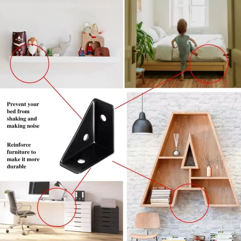 8pcs Heavy Duty Steel Angle Corner Brackets Thicken Support Three Sides Fixed Right Triangular Angle Sturdy 90° Right Angle
8pcs Heavy Duty Steel Angle Corner Brackets Thicken Support Three Sides Fixed Right Triangular Angle Sturdy 90° Right Angle