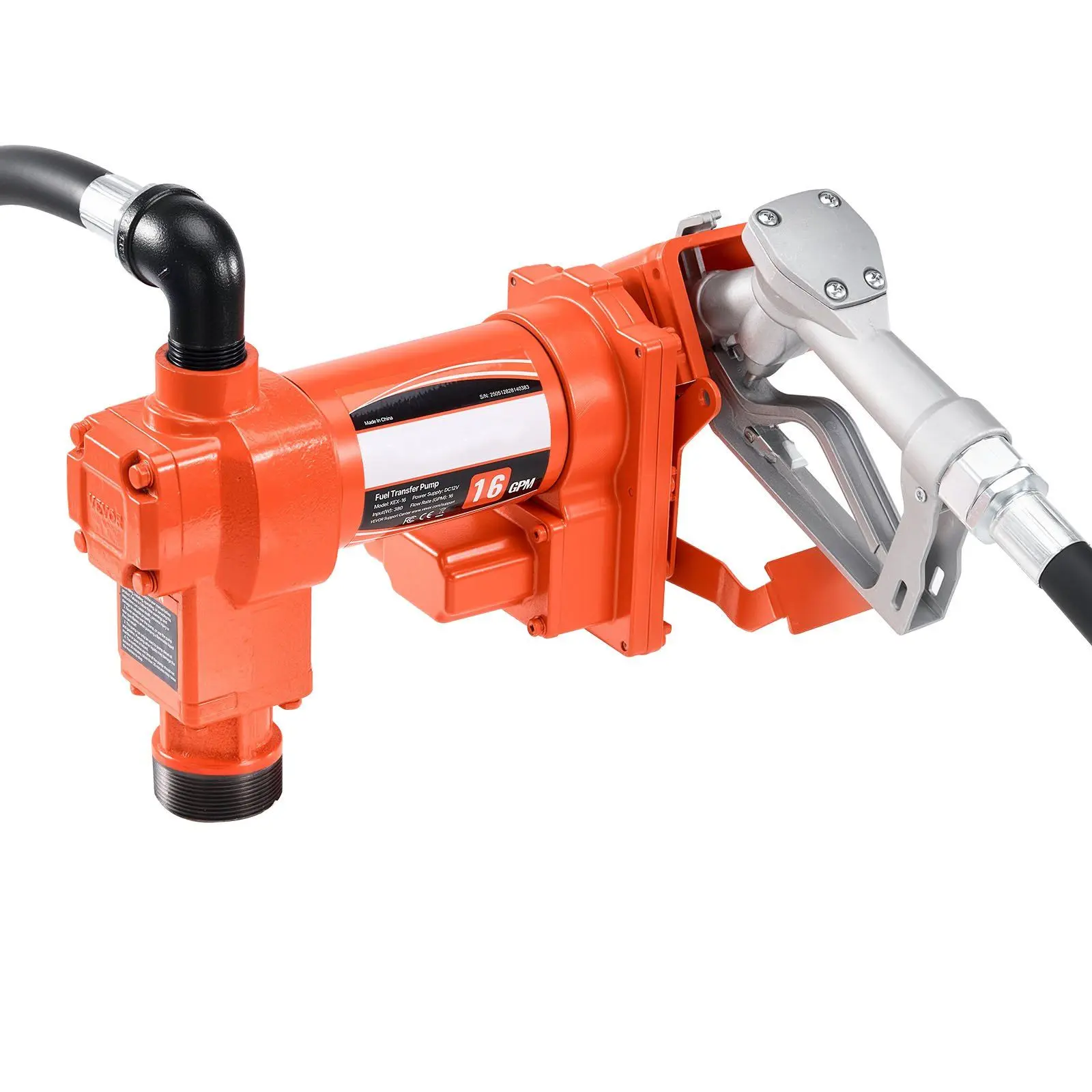 Fuel Transfer Pump, 12V DC 16 GPM 1/4 HP Diesel Pump, Extractor Pumps with Manual Nozzle, Discharge Hose and Suction Pipe, for
Fuel Transfer Pump, 12V DC 16 GPM 1/4 HP Diesel Pump, Extractor Pumps with Manual Nozzle, Discharge Hose and Suction Pipe, for