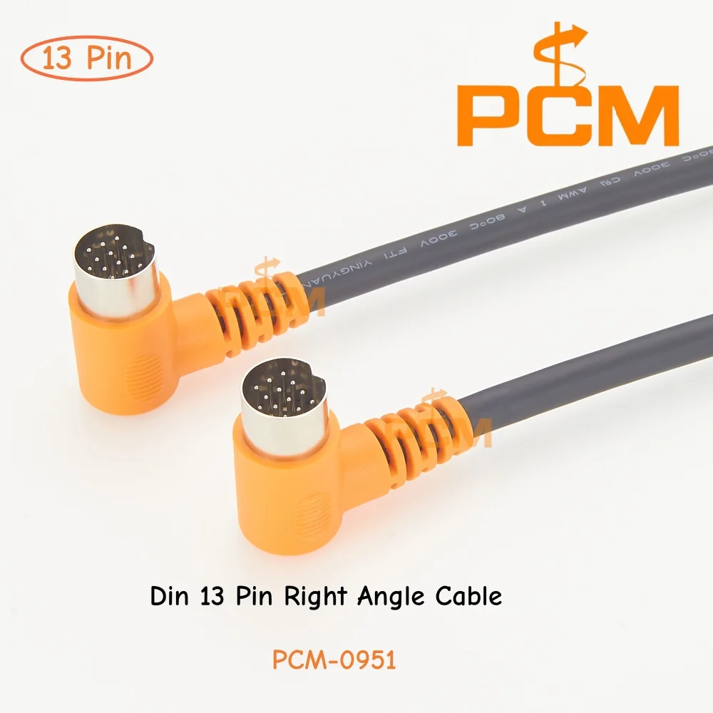 DIN 13 Pin MIDI Cable Right Angle Male to Male Shielded Data Cable for MIDI Keyboard Audio & Industrial Equipment
DIN 13 Pin MIDI Cable Right Angle Male to Male Shielded Data Cable for MIDI Keyboard Audio & Industrial Equipment