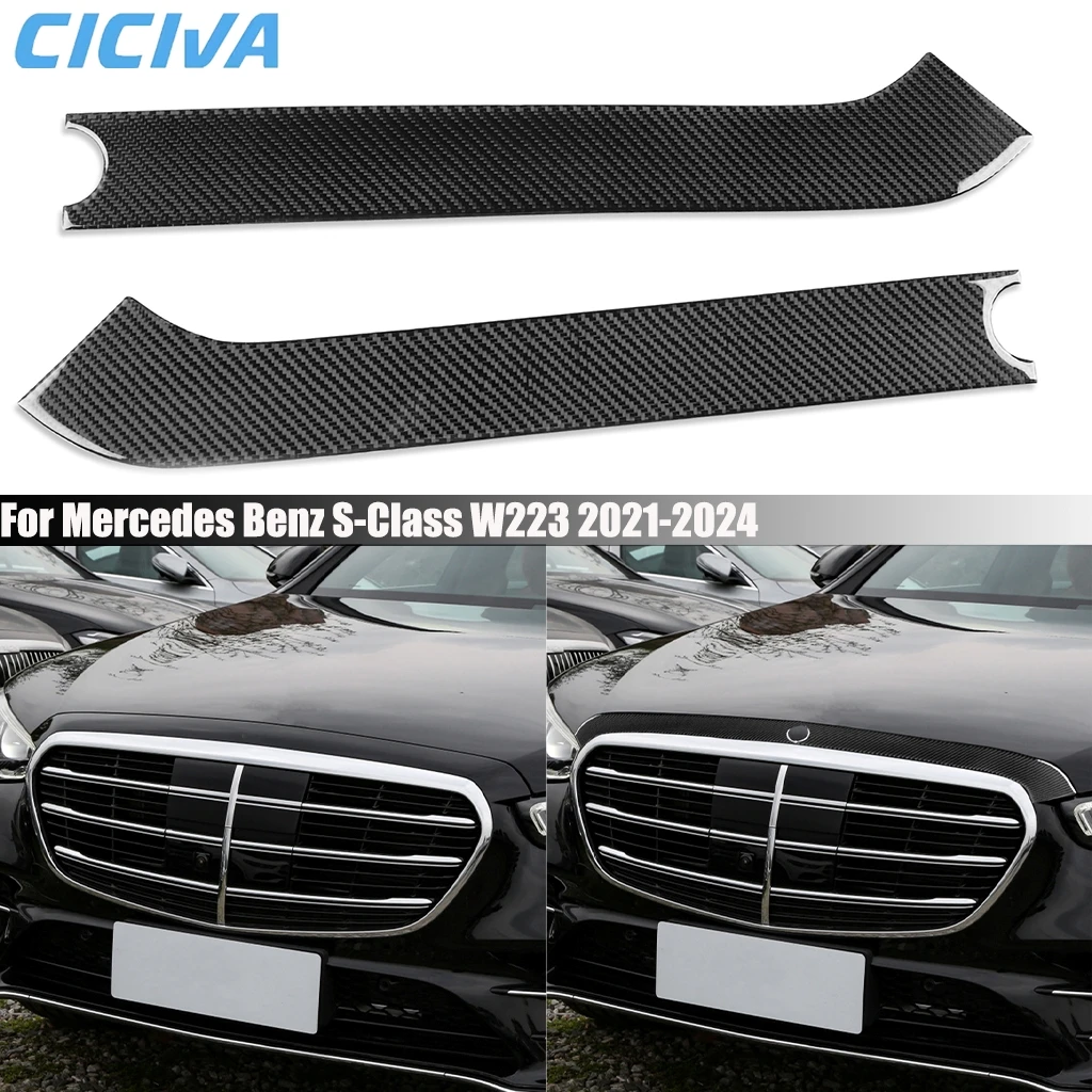 Carbon Fiber Car Accessories Front Center Grill Panel Cover Sticker Exterior Trim For Mercedes Benz S-Class W223 2021 2022-2024
Carbon Fiber Car Accessories Front Center Grill Panel Cover Sticker Exterior Trim For Mercedes Benz S-Class W223 2021 2022-2024