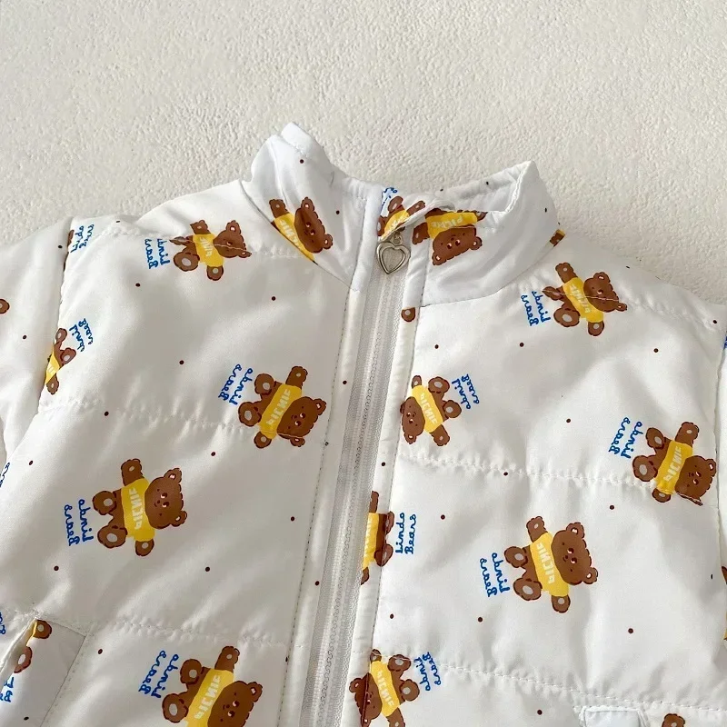 Fashion Newborn Baby Clothes 0-3Years Boy Girl Long Sleeve Cartoon Bear Print Zipper Fleece Thicken Snow Wear Warm Down Coat
Fashion Newborn Baby Clothes 0-3Years Boy Girl Long Sleeve Cartoon Bear Print Zipper Fleece Thicken Snow Wear Warm Down Coat
