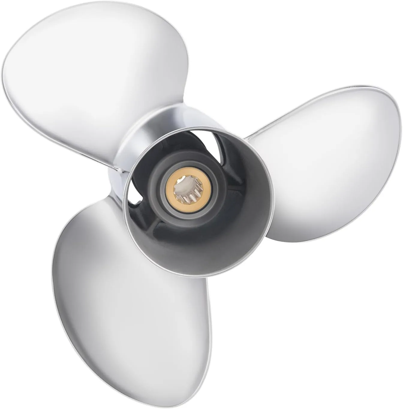 New 13-1/4 X 17 Stainless Steel Boat Outboard Propeller RH 763951 13 Spline Tooth Fits BRP Johnson Evinrude 45-135hp HP Engines
New 13-1/4 X 17 Stainless Steel Boat Outboard Propeller RH 763951 13 Spline Tooth Fits BRP Johnson Evinrude 45-135hp HP Engines