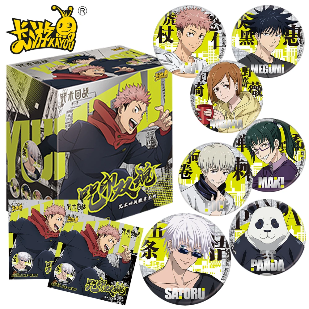 New Original KAYOU Jujutsu Kaisen Tinplate Badges Itadori Yuji Gojo Satoru Collectibles Pins Backpack Charms Gift for Anime Fans
New Original KAYOU Jujutsu Kaisen Tinplate Badges Itadori Yuji Gojo Satoru Collectibles Pins Backpack Charms Gift for Anime Fans