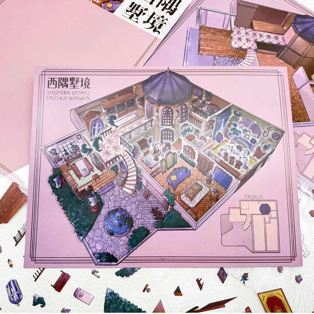 3pcs Big Size Westward Residency Miniature Scene 3D Landscaping Stickers DIY Scene Stacking and Pasting Hand Account PET Sticker
3pcs Big Size Westward Residency Miniature Scene 3D Landscaping Stickers DIY Scene Stacking and Pasting Hand Account PET Sticker