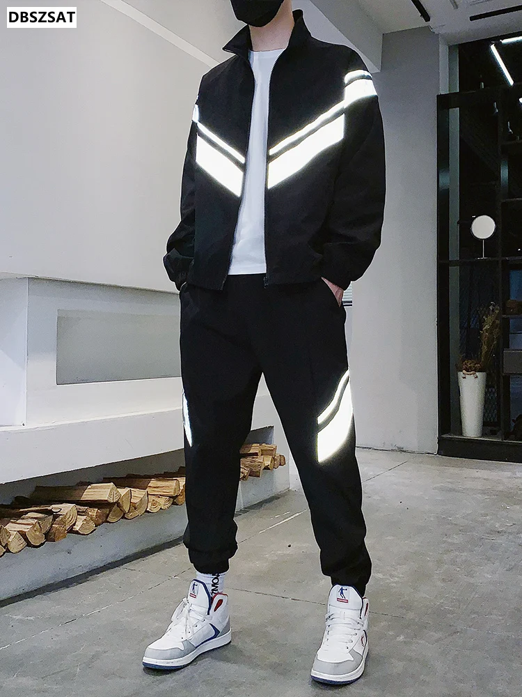 2023 New Spring Fashion Reflective Tracksuit Men Sportswear Casual Sweat Suits 2 Piece Jacket+Pants Jogging Sets
2023 New Spring Fashion Reflective Tracksuit Men Sportswear Casual Sweat Suits 2 Piece Jacket+Pants Jogging Sets