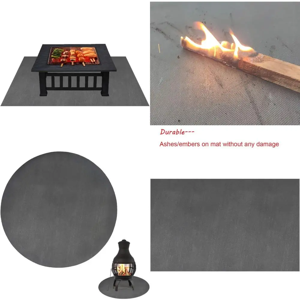 "deck cover for fire pit, heat-resistant mat, patio protector, wood-burning pit safety pad"
"deck cover for fire pit, heat-resistant mat, patio protector, wood-burning pit safety pad"