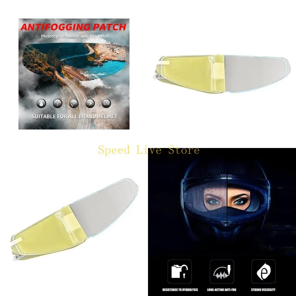 547C Helmet Visors Anti Fog Film Maintains Clear Sight During Rain Cold Ride TPU Film
547C Helmet Visors Anti Fog Film Maintains Clear Sight During Rain Cold Ride TPU Film