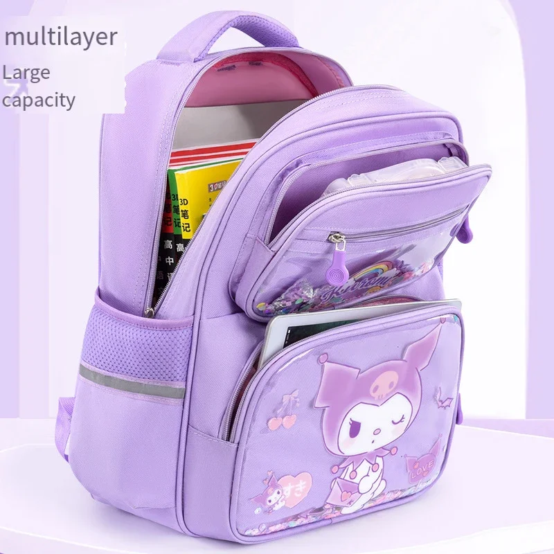 Детский рюкзак Kuromi Hello Kittys, новая студенческая сумка с героями мультфильмов, милая студенческая сумка на оба плеча для девочек, закрывающая позвоночник, ткань Оксфорд
Детский рюкзак Kuromi Hello Kittys, новая студенческая сумка с героями мультфильмов, милая студенческая сумка на оба плеча для девочек, закрывающая позвоночник, ткань Оксфорд