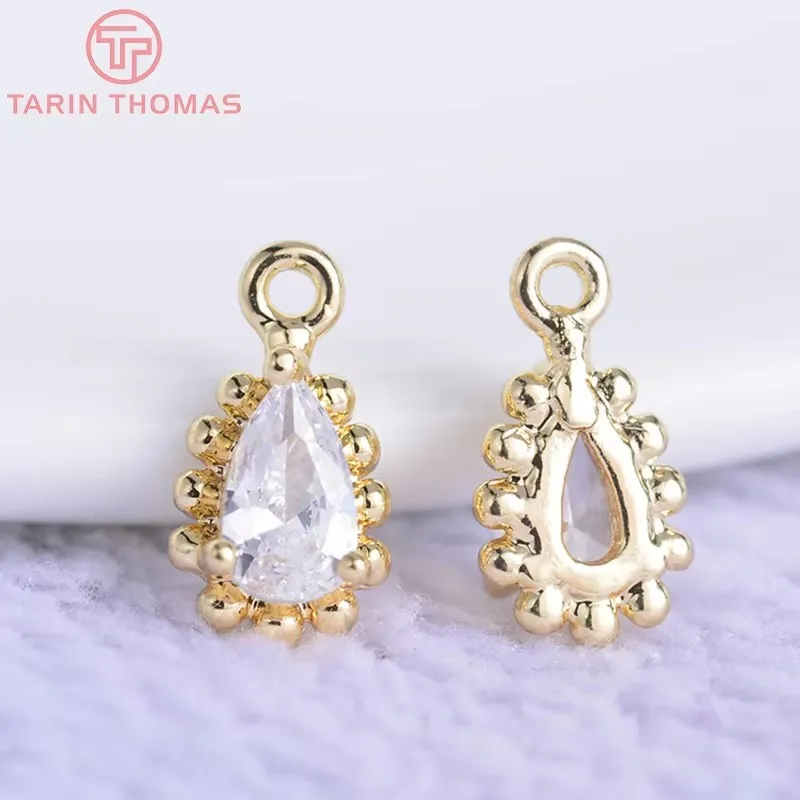 (1586)10PCS 9x5MM 24K Gold Color White Zircon Brass Drop Shape Charms Pendants High Quality Diy Jewelry Findings Accessories
(1586)10PCS 9x5MM 24K Gold Color White Zircon Brass Drop Shape Charms Pendants High Quality Diy Jewelry Findings Accessories