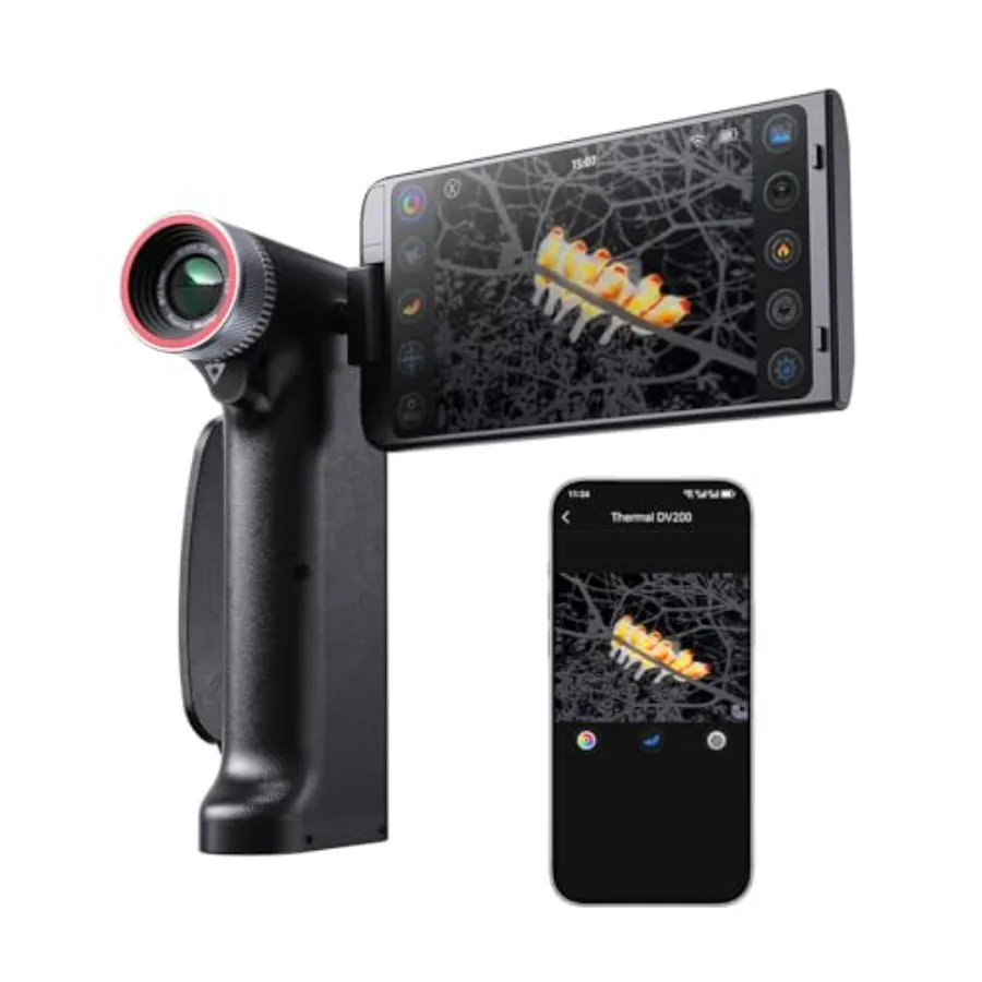 Birding thermal monocular for wildlife observation, black thermal imaging device with 10mm manual lens, 256x192 IR resolution,
Birding thermal monocular for wildlife observation, black thermal imaging device with 10mm manual lens, 256x192 IR resolution,