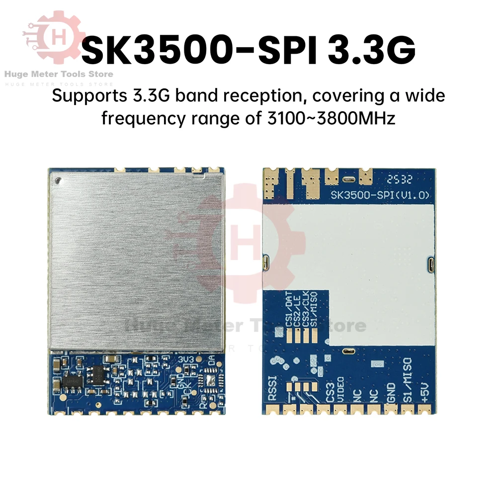 SK3500-SPI 3,3G Модуль передачи изображения Fpv Аналоговый беспроводной модуль приема передачи аудио и видео 3100-3800MH
SK3500-SPI 3,3G Модуль передачи изображения Fpv Аналоговый беспроводной модуль приема передачи аудио и видео 3100-3800MH