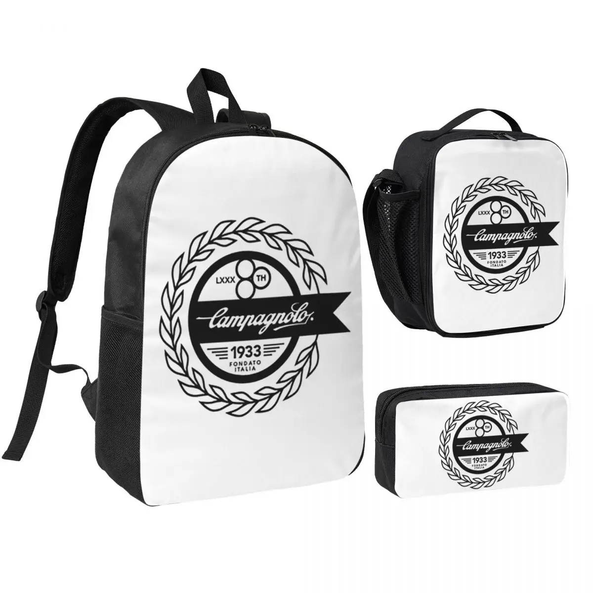 Campagnolo Vintage Italian Cycling Tour Backpack Boys Girls BookBag School Bag Shoulder Bags 3ps Insulated Lunch Bag Pencil Case
Campagnolo Vintage Italian Cycling Tour Backpack Boys Girls BookBag School Bag Shoulder Bags 3ps Insulated Lunch Bag Pencil Case