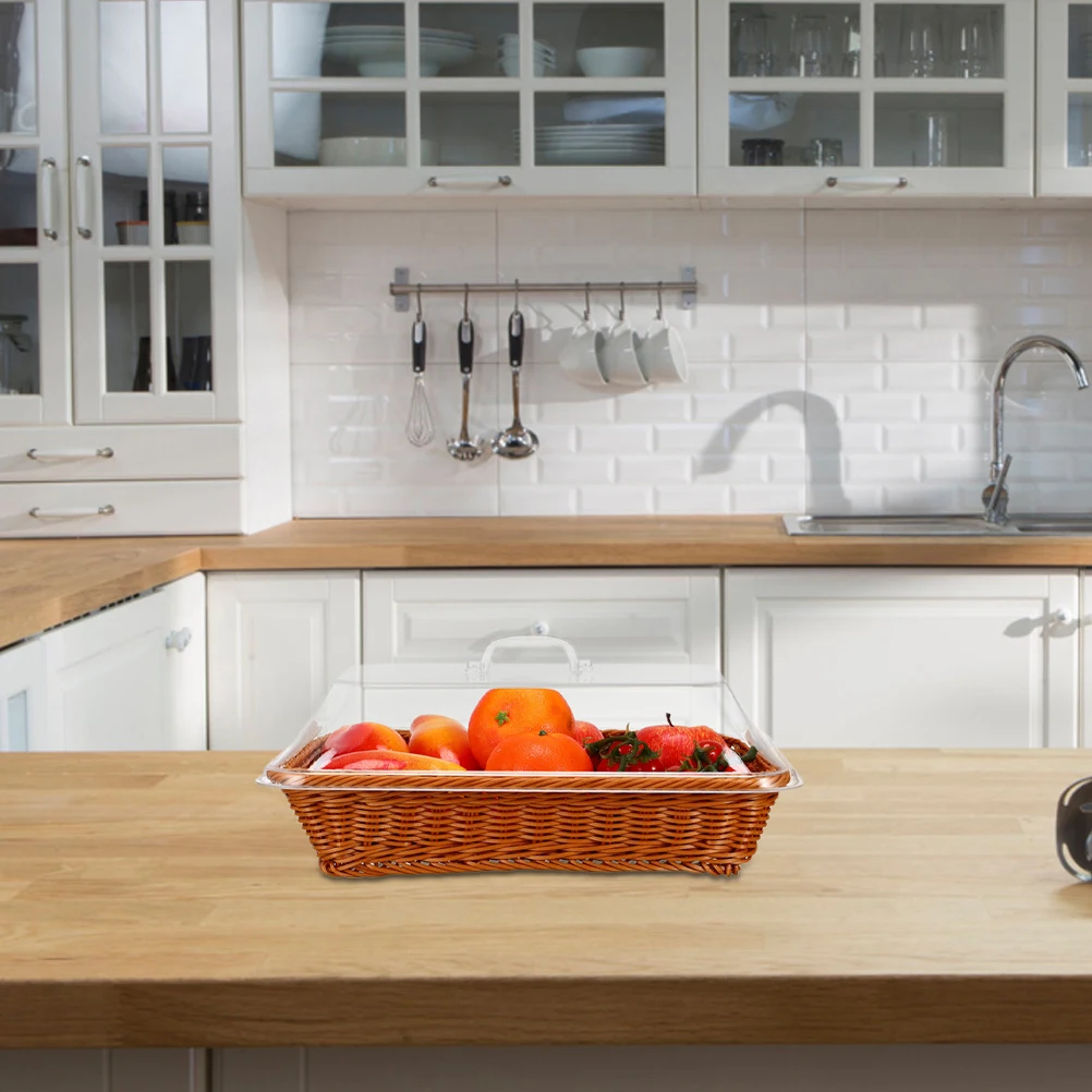 Rattan Storage Basket Covered - Natural Hand Woven Fruit Vegetable Bread Holder for Tabletop Kitchen Dining Rustic Home Decor
Rattan Storage Basket Covered - Natural Hand Woven Fruit Vegetable Bread Holder for Tabletop Kitchen Dining Rustic Home Decor