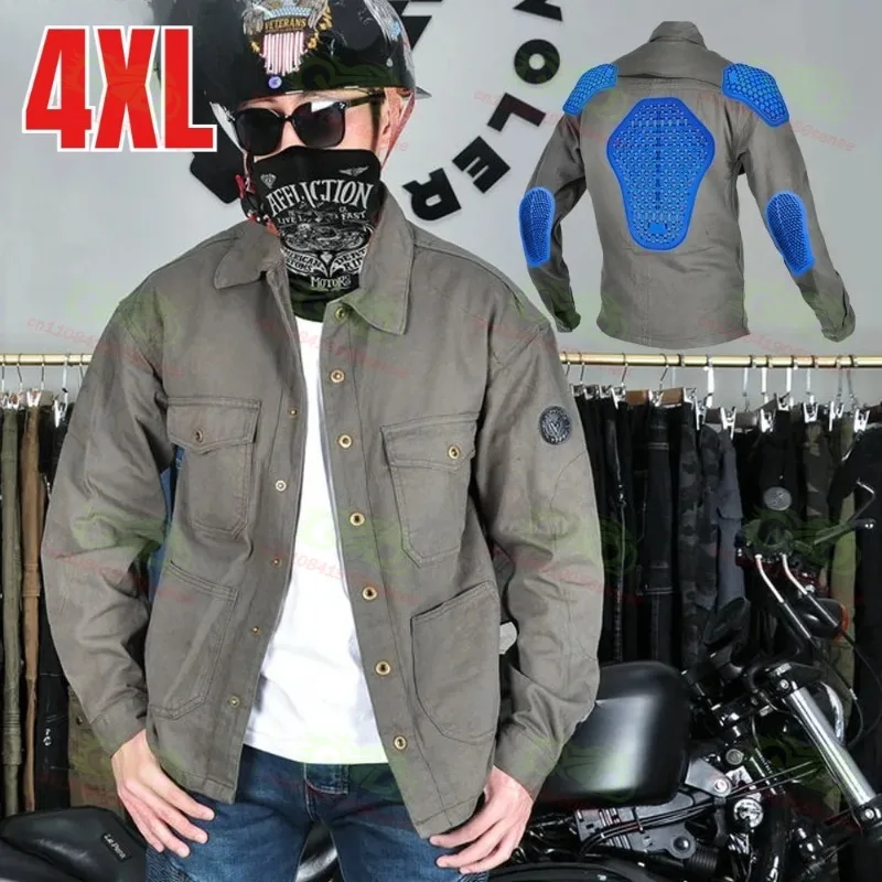 Retro Motorcycle Jacket, Motorcycle Riding Suit, Protective Equipment, Men's Casual Wear with Protective Gear, Riding Jacket
Retro Motorcycle Jacket, Motorcycle Riding Suit, Protective Equipment, Men's Casual Wear with Protective Gear, Riding Jacket
