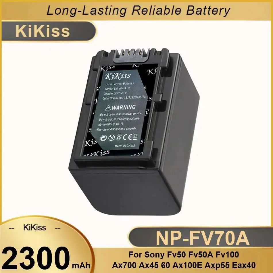 Long-Lasting Performance NP-FV70A 2300Mah For Sony FV50 FV50A FV100 AX700 AX45 60 AX100E AXP55 EAX40 Camera Battery
Long-Lasting Performance NP-FV70A 2300Mah For Sony FV50 FV50A FV100 AX700 AX45 60 AX100E AXP55 EAX40 Camera Battery