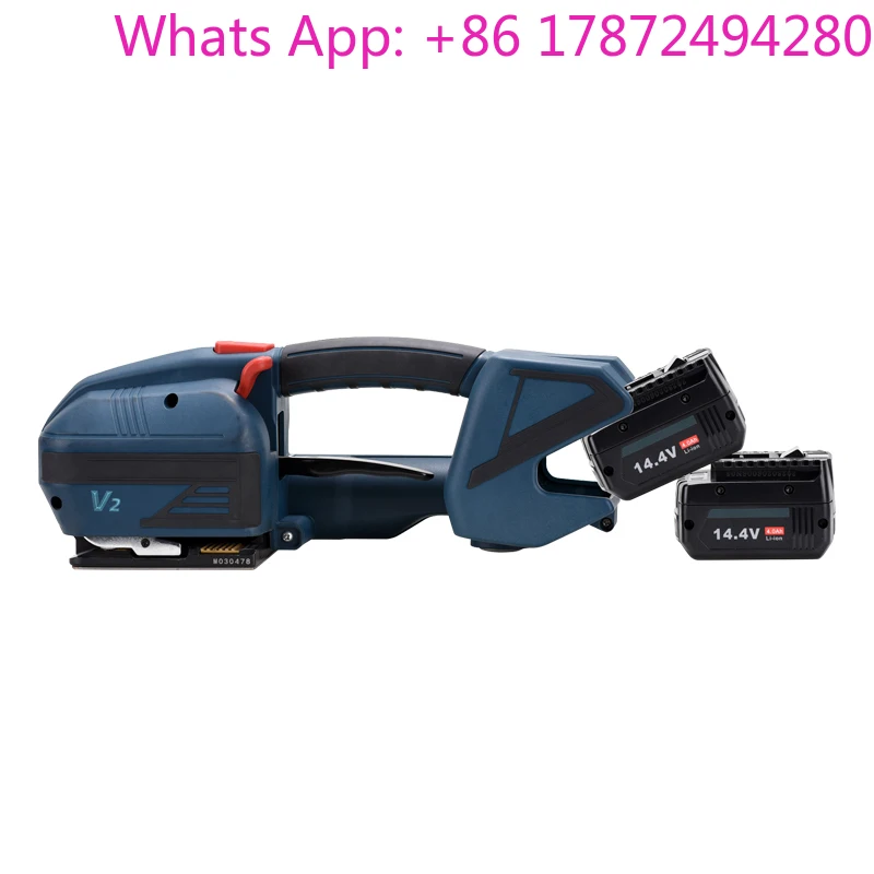 Battery Powered Strapping Machine for Steel & PET - Cordless Handheld Heat Seal Tool W/ Auto Cut V2
Battery Powered Strapping Machine for Steel & PET - Cordless Handheld Heat Seal Tool W/ Auto Cut V2