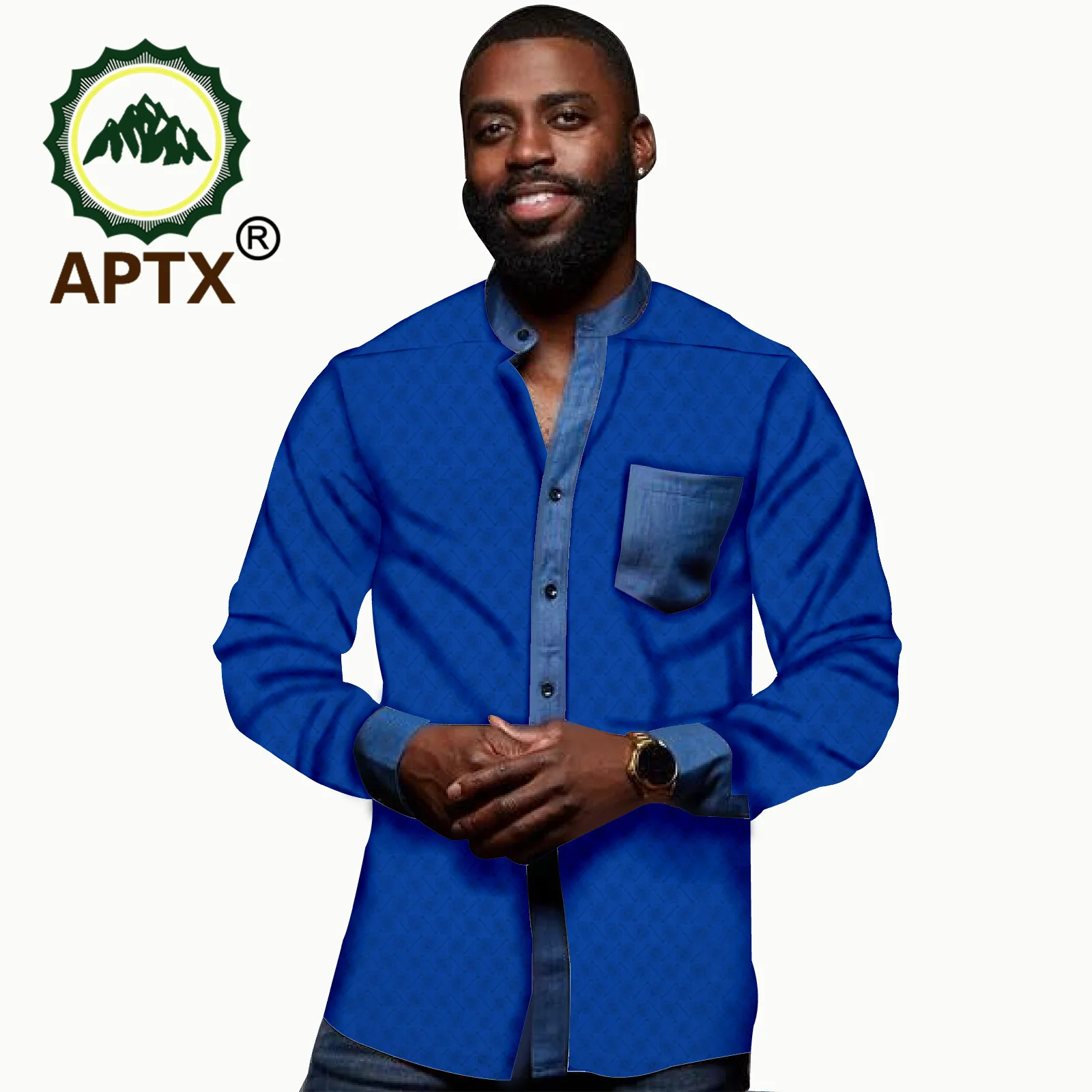 African Clothes for Men Long Sleeve Single Breasted Stand Collar Jacquard Polo Shirt Casual Dashiki Tribal Sportswear T2012008
African Clothes for Men Long Sleeve Single Breasted Stand Collar Jacquard Polo Shirt Casual Dashiki Tribal Sportswear T2012008