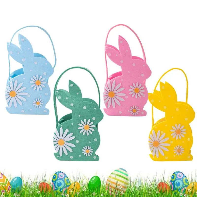 Bunny Shaped Easter Basket 4X Handld Easter Bunny Felt Basket For Eggs Indoor Outdoor Ornament Scene Props Spring Season
Bunny Shaped Easter Basket 4X Handld Easter Bunny Felt Basket For Eggs Indoor Outdoor Ornament Scene Props Spring Season