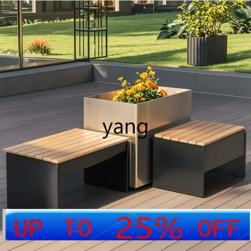 LCX outdoor flower box seat combination outdoor wrought iron stainless steel flower bed
LCX outdoor flower box seat combination outdoor wrought iron stainless steel flower bed