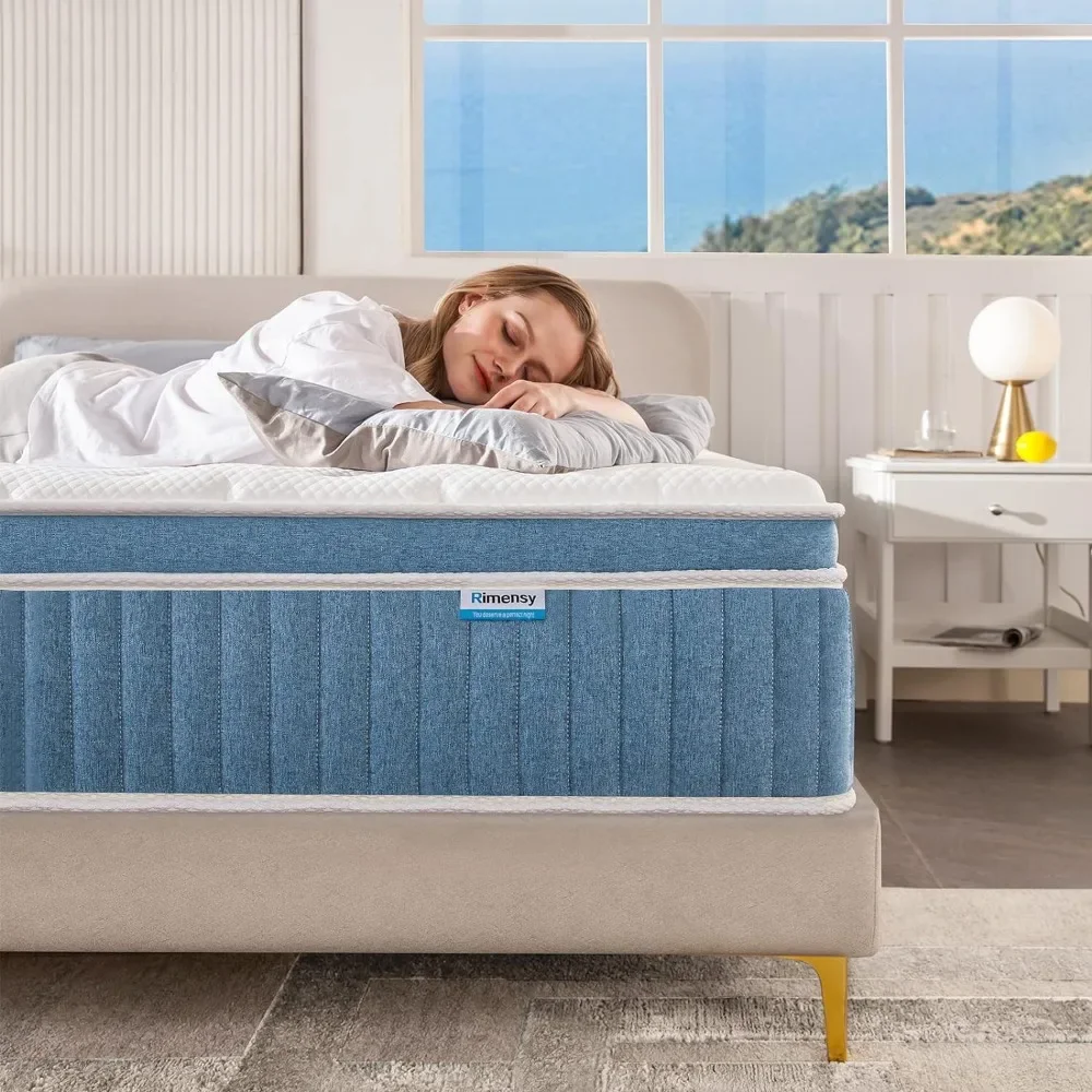 Hybrid Queen Mattress, 14 Inch in a Box, Gel Memory Foam, Individually Wrapped Pocket Coils Innerspring,
Hybrid Queen Mattress, 14 Inch in a Box, Gel Memory Foam, Individually Wrapped Pocket Coils Innerspring,