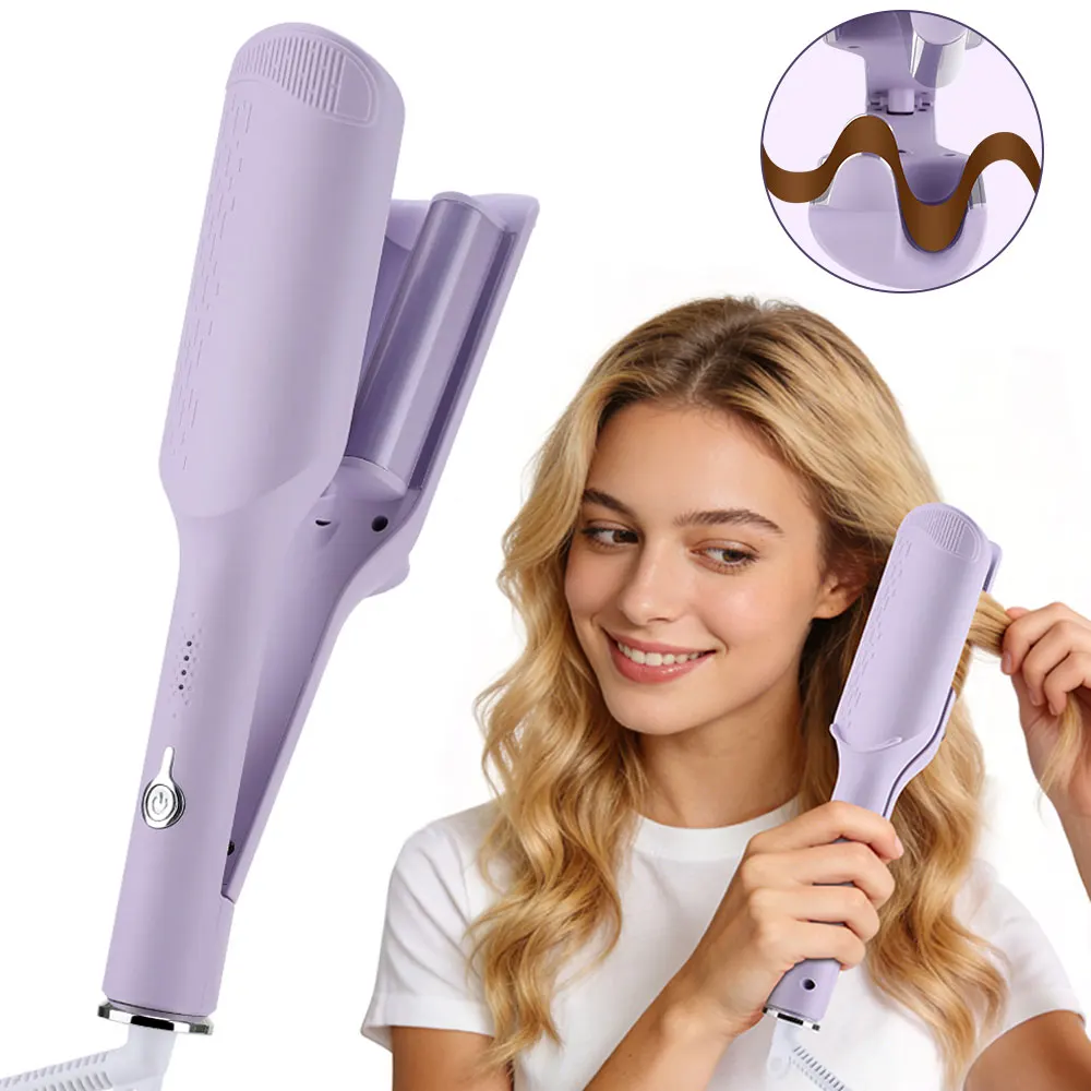 32MM Wave Hair Curler Egg Roll 4 Adjustable Temperature Fast Heating Hair Curling Iron Styling Tool with Anti-Scald Hair Crimper
32MM Wave Hair Curler Egg Roll 4 Adjustable Temperature Fast Heating Hair Curling Iron Styling Tool with Anti-Scald Hair Crimper