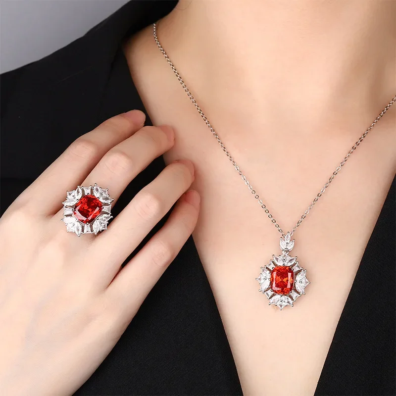 S925 Silver Plated 18K Gold Plated PT950 Platinum Bird's Nest Cut Orange Red To Blue Simple Suit for Women 10*12
S925 Silver Plated 18K Gold Plated PT950 Platinum Bird's Nest Cut Orange Red To Blue Simple Suit for Women 10*12