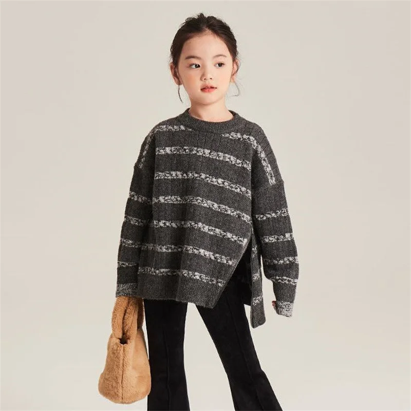 Girls Sweater Wool Coat Kids Tops Knitting 2Girls 023 Loose Thicken Warm Winter Autumn High Quality Cottons Children's Clothing
Girls Sweater Wool Coat Kids Tops Knitting 2Girls 023 Loose Thicken Warm Winter Autumn High Quality Cottons Children's Clothing
