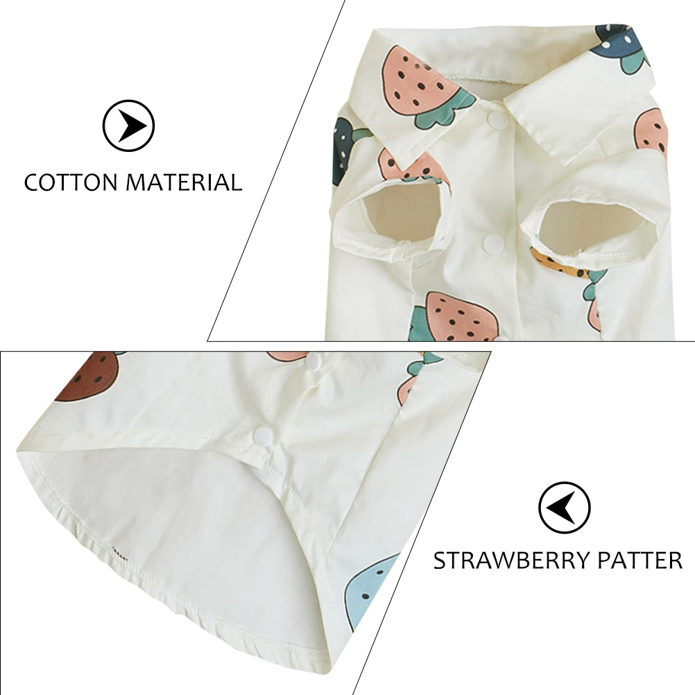 Strawberry Printed Shirts Small Dog Clothes Cat Shirts Breathable Pet Outfit Puppy Apparel Daily Wear Photography Props Pet
Strawberry Printed Shirts Small Dog Clothes Cat Shirts Breathable Pet Outfit Puppy Apparel Daily Wear Photography Props Pet