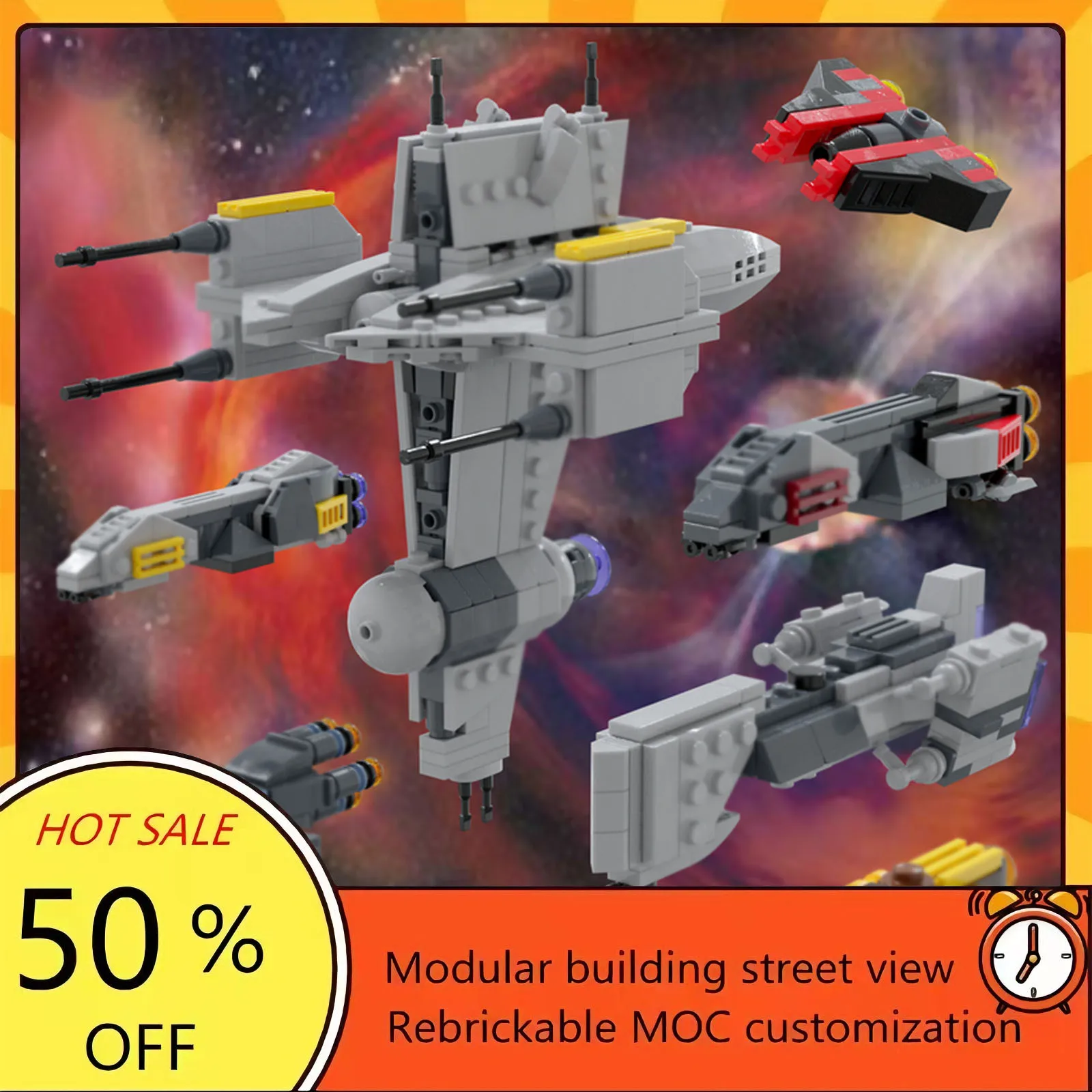 685PCS Popular Space War Movie Model MOC Building Bricks Spaceship Modular Technology Gifts Holiday Assemble Children Toy Suit
685PCS Popular Space War Movie Model MOC Building Bricks Spaceship Modular Technology Gifts Holiday Assemble Children Toy Suit