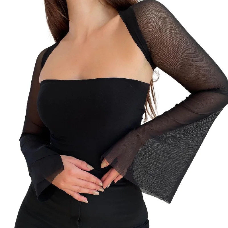 Y2K Women Elastic Basic Bandeau Set Summer Off-shoulder Crop Tops and Long Sleeve Cardigan Shrug Streetwear Club Wear
Y2K Women Elastic Basic Bandeau Set Summer Off-shoulder Crop Tops and Long Sleeve Cardigan Shrug Streetwear Club Wear