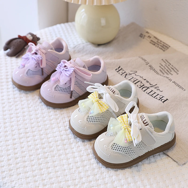 Girls Casual Shoes Spring Summer Children Hollow Sneakers with Cut-outs Breathable Holes Cute Bow-knot Soft Comfortable Sweet
Girls Casual Shoes Spring Summer Children Hollow Sneakers with Cut-outs Breathable Holes Cute Bow-knot Soft Comfortable Sweet