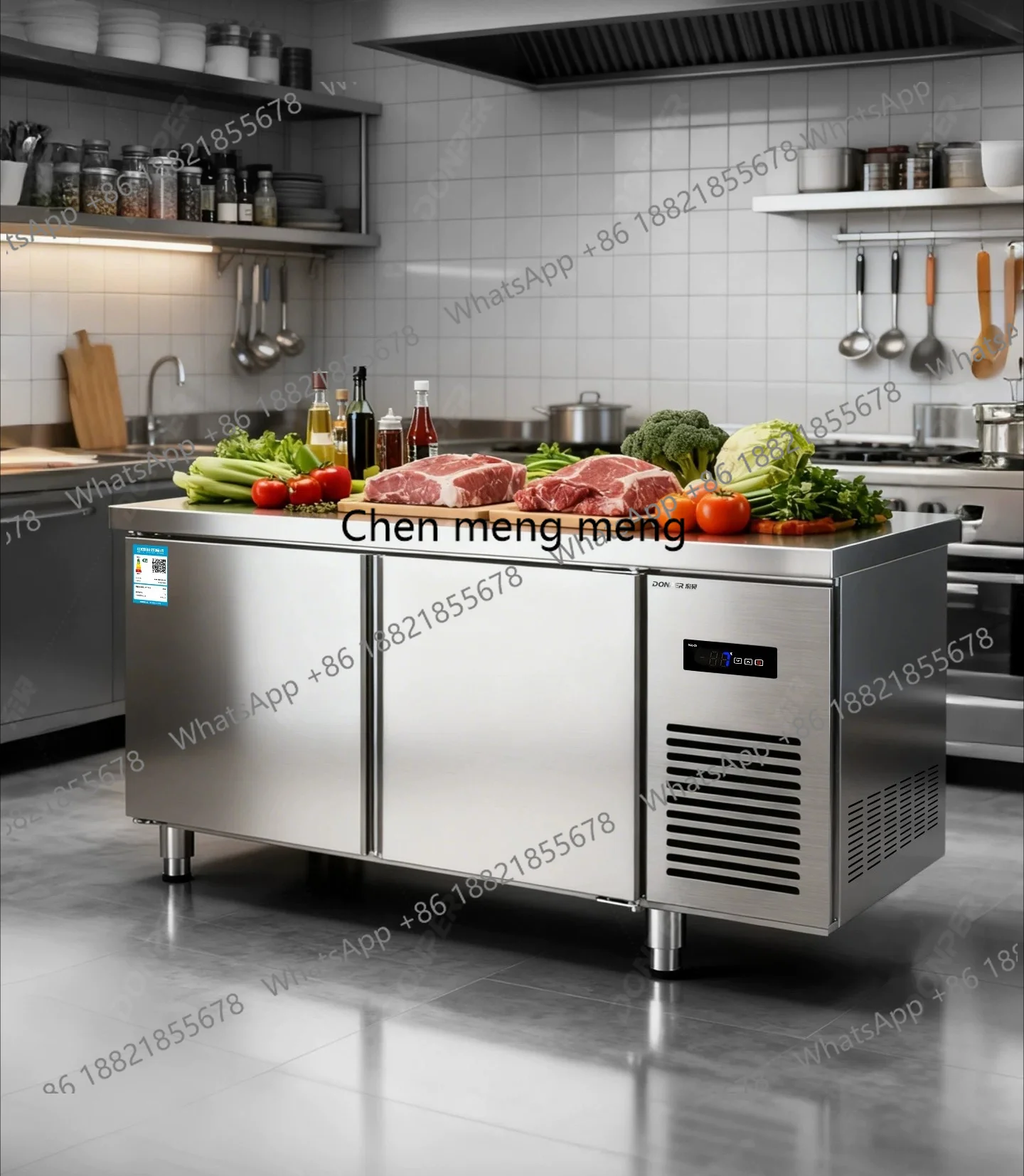 Kitchen fresh-keeping and frozen commercial refrigerator flat-cooled freezer operation table, water bar counter
Kitchen fresh-keeping and frozen commercial refrigerator flat-cooled freezer operation table, water bar counter