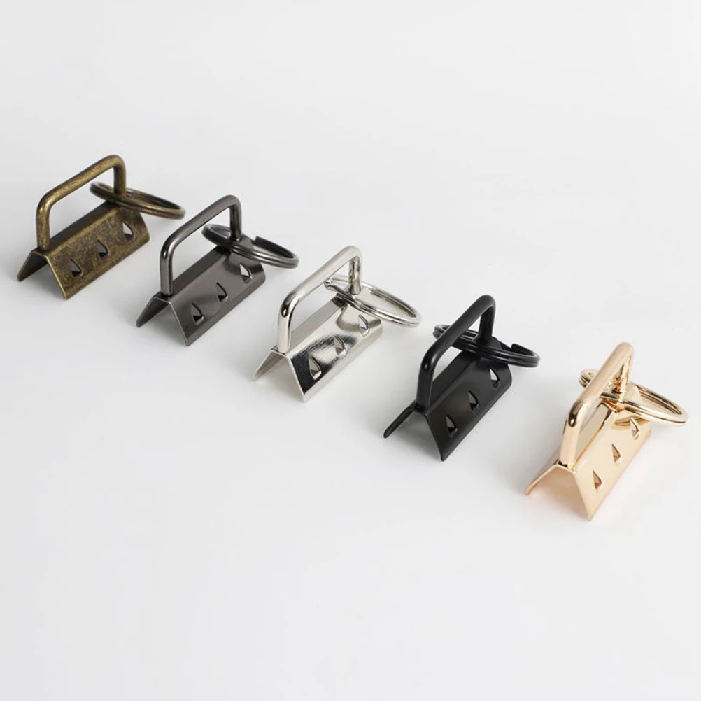 25 Pcs Webbing Clamp Metal Wristlet Key Ring Fob Chain Silver Fashion with Keychain
25 Pcs Webbing Clamp Metal Wristlet Key Ring Fob Chain Silver Fashion with Keychain