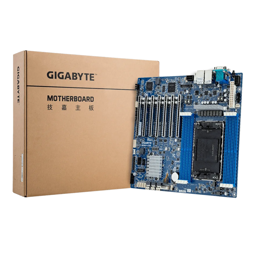 Gigabyte MS03-CE0 MS03-6L0 C741 fourth generation and fifth generation multi-GPU single channel ddr5 server main board
Gigabyte MS03-CE0 MS03-6L0 C741 fourth generation and fifth generation multi-GPU single channel ddr5 server main board