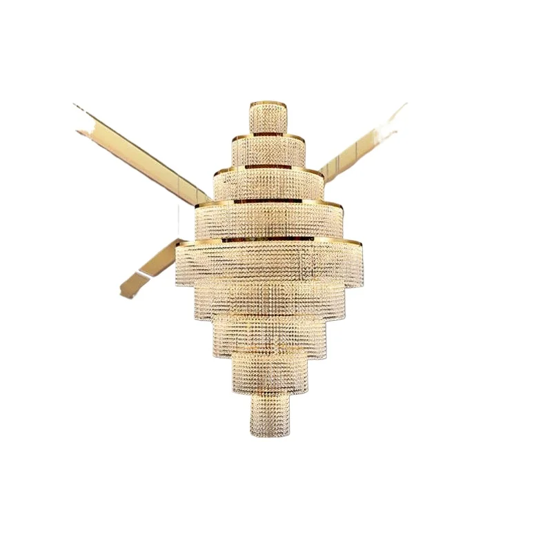 Duplex building chandelier, modern light luxury villa empty living room crystal lamp
Duplex building chandelier, modern light luxury villa empty living room crystal lamp