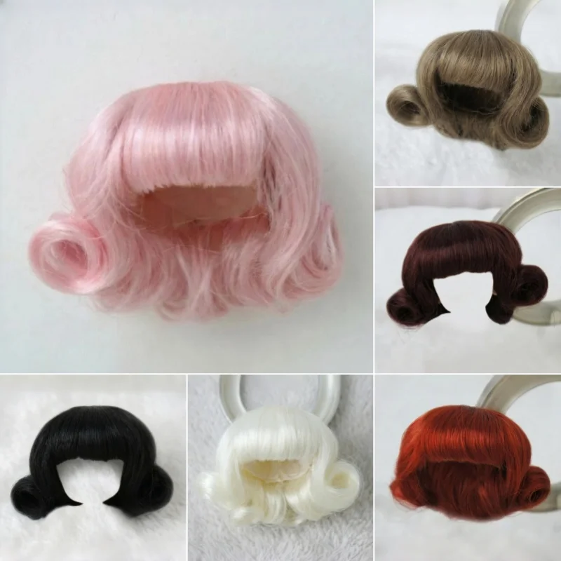 JD538 3-4inch 9-10cm Retro Doll wigs Hepburn valgus short curly hair Lati White Tiny BJD Accessories
JD538 3-4inch 9-10cm Retro Doll wigs Hepburn valgus short curly hair Lati White Tiny BJD Accessories