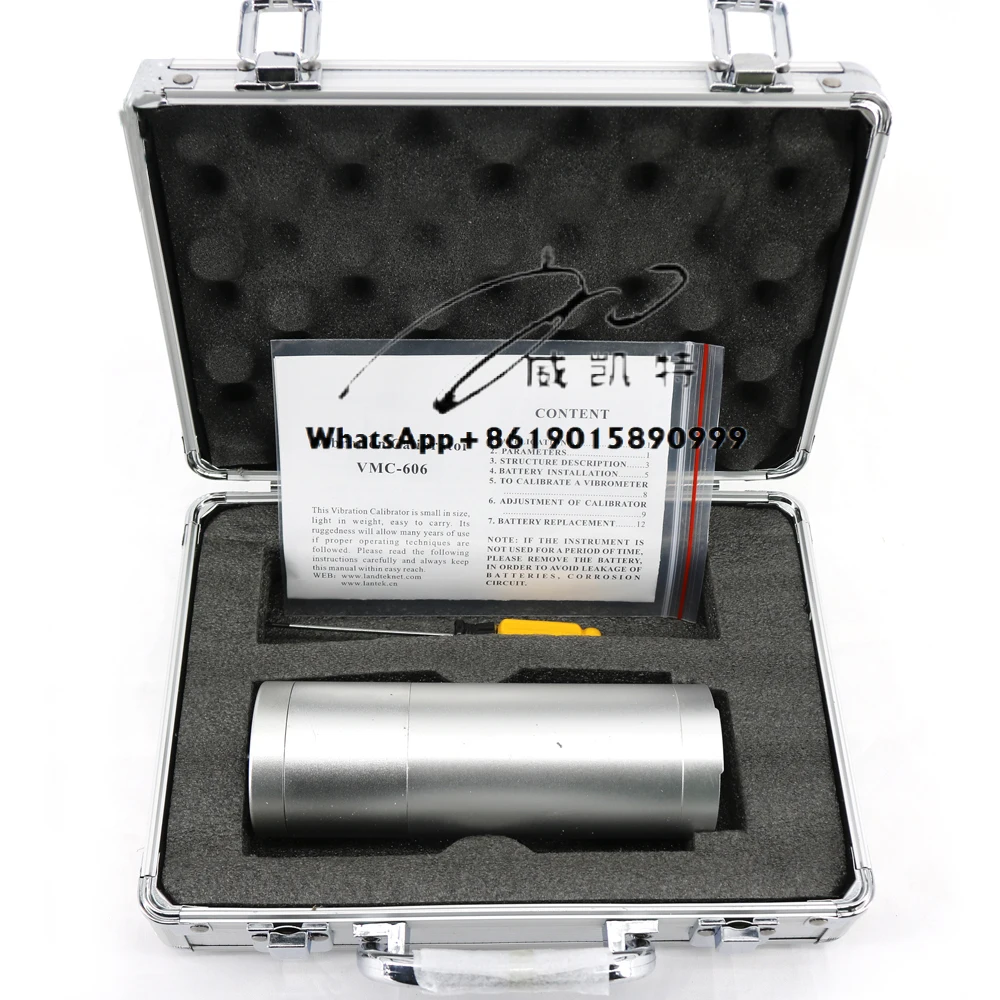 VMC-606 Handheld Vibration Calibrator for Checking Accelerometers With 159.2Hz Operating Frequency
VMC-606 Handheld Vibration Calibrator for Checking Accelerometers With 159.2Hz Operating Frequency