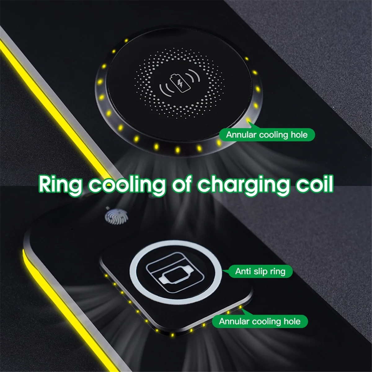 AB51 3-in-1 Magnetic Wireless Charging Mouse Pad Office Desk Pad Wireless Charging Luminous Mouse Pad Gaming Mousepad
AB51 3-in-1 Magnetic Wireless Charging Mouse Pad Office Desk Pad Wireless Charging Luminous Mouse Pad Gaming Mousepad