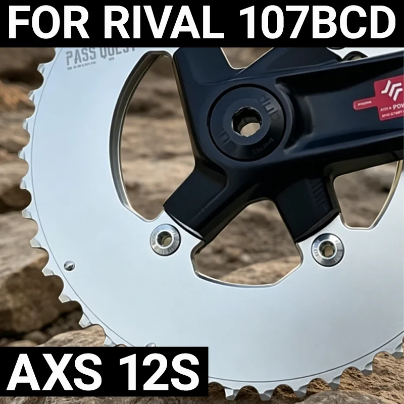 PASS QUEST 107BCD Chain Ring 4 Arm For Sram Rival 46 33 48 35 2x Double Chainring AXS 12-speed 107 BCD Plateau
PASS QUEST 107BCD Chain Ring 4 Arm For Sram Rival 46 33 48 35 2x Double Chainring AXS 12-speed 107 BCD Plateau