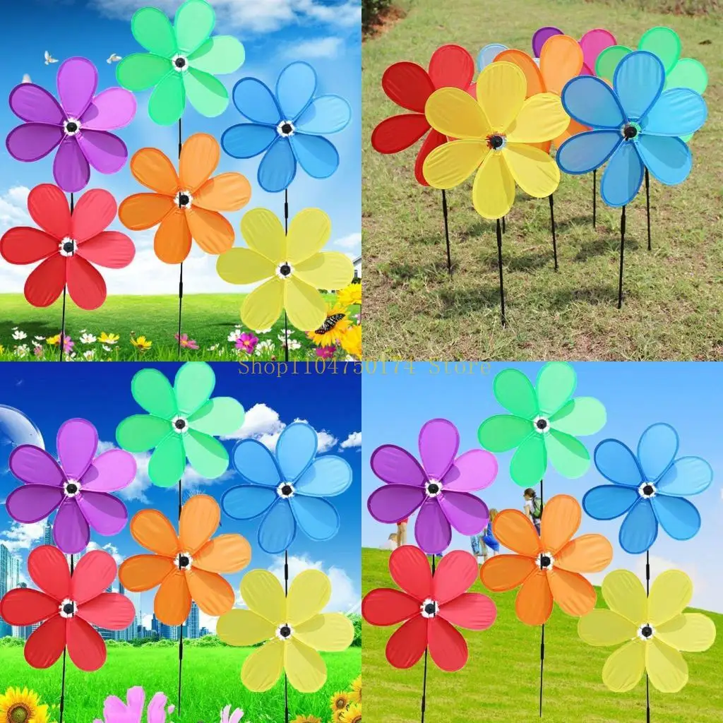 6pcs Single-Laye Six Windmill Wind Spinner Pinwheels Home Garden Yard Decoration Kids New top sale
6pcs Single-Laye Six Windmill Wind Spinner Pinwheels Home Garden Yard Decoration Kids New top sale